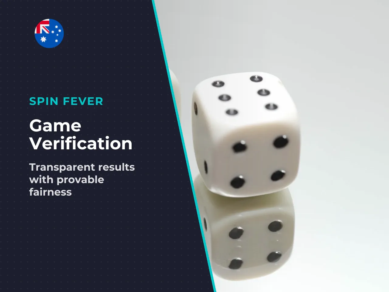 Provably fair verification with SHA-256. Unlike