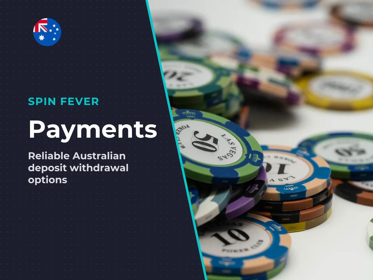 Payment methods available to Australian players